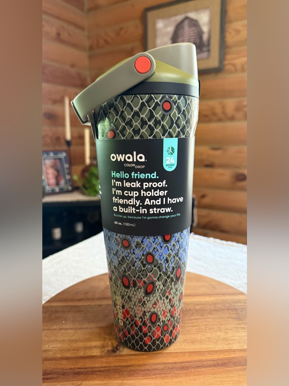 OFF THE HOOK 40oz Owala Free Sip Sway Water Bottle • LIMITED EDITION Sold Out